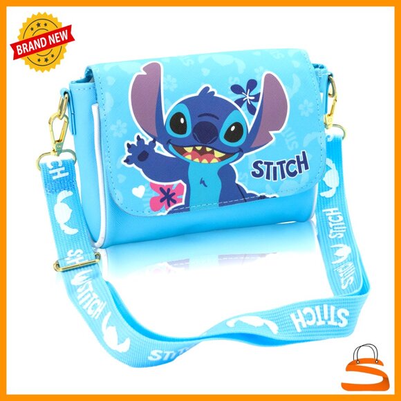 Disney Stitch Crossbody Purse Adjustable Strap Lightweight Travel Bag
